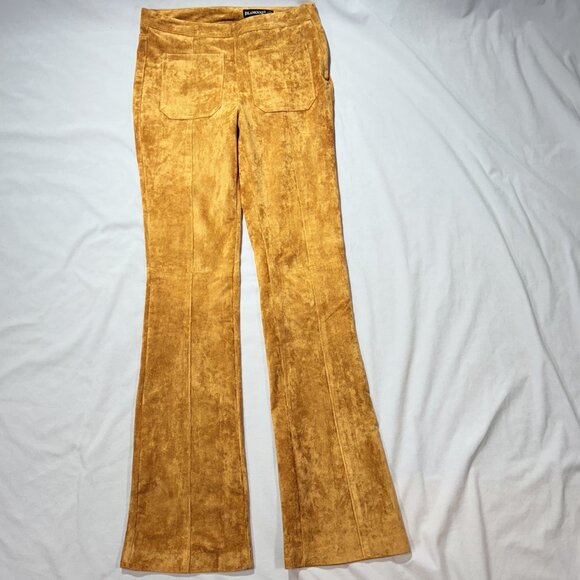 Blank NYC Sueded finish Pants 27 gold Boot Cut Stretch - Picture 4 of 9